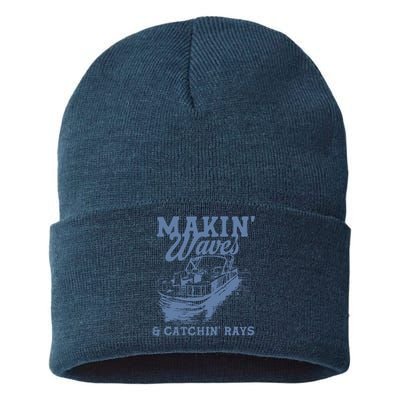 Makin Waves & Catchin Rays Sustainable Knit Beanie