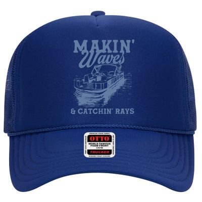 Makin Waves & Catchin Rays High Crown Mesh Back Trucker Hat