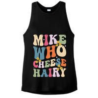Mike Who Cheese Hairy Funny Sarcastic Meme Ladies PosiCharge Tri-Blend Wicking Tank