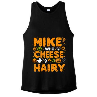 Mike Who Cheese Hairy Funny Word Play Meme Adult Humor Ladies PosiCharge Tri-Blend Wicking Tank