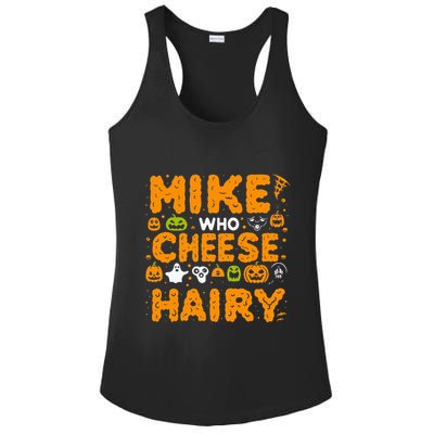Mike Who Cheese Hairy Funny Word Play Meme Adult Humor Ladies PosiCharge Competitor Racerback Tank