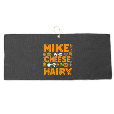 Mike Who Cheese Hairy Funny Word Play Meme Adult Humor Large Microfiber Waffle Golf Towel