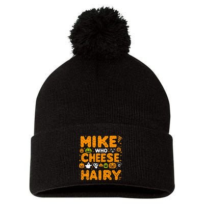 Mike Who Cheese Hairy Funny Word Play Meme Adult Humor Pom Pom 12in Knit Beanie