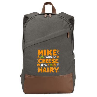 Mike Who Cheese Hairy Funny Word Play Meme Adult Humor Cotton Canvas Backpack