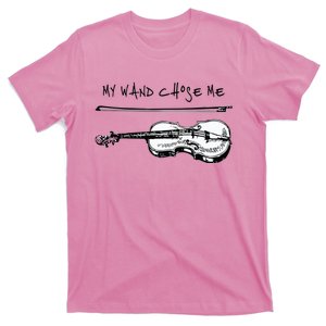 My Wand Chose Me Violin White Player Funny Gift Christmas T-Shirt