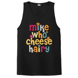 Mike Who Cheese Hairy Funny Adult Word Play PosiCharge Competitor Tank