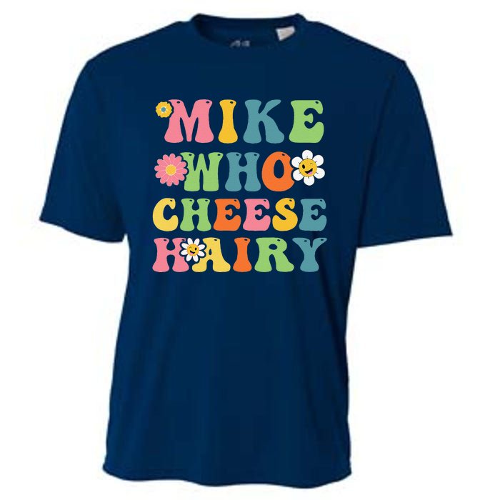 Mike Who Cheese Hairy Funny Word Play Humor Harry Cooling Performance Crew T-Shirt