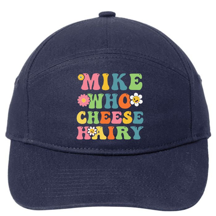 Mike Who Cheese Hairy Funny Word Play Humor Harry 7-Panel Snapback Hat