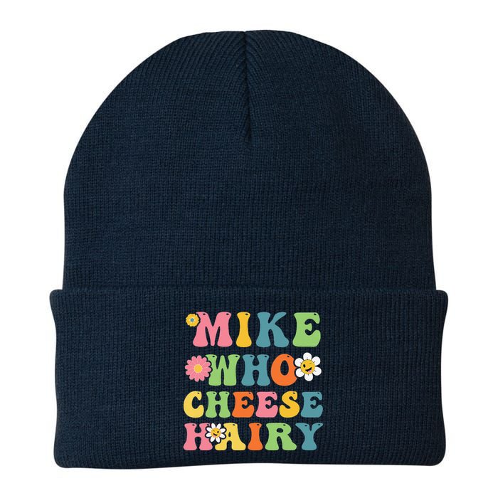 Mike Who Cheese Hairy Funny Word Play Humor Harry Knit Cap Winter Beanie