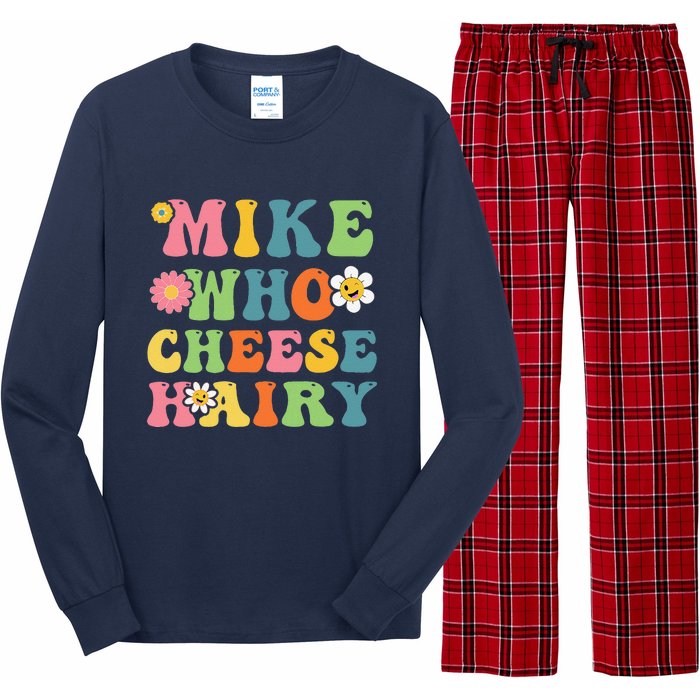 Mike Who Cheese Hairy Funny Word Play Humor Harry Long Sleeve Pajama Set