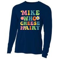 Mike Who Cheese Hairy Funny Word Play Humor Harry Cooling Performance Long Sleeve Crew