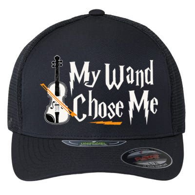 My Wand Chose Me Violin Player Violinist Music Flexfit Unipanel Trucker Cap