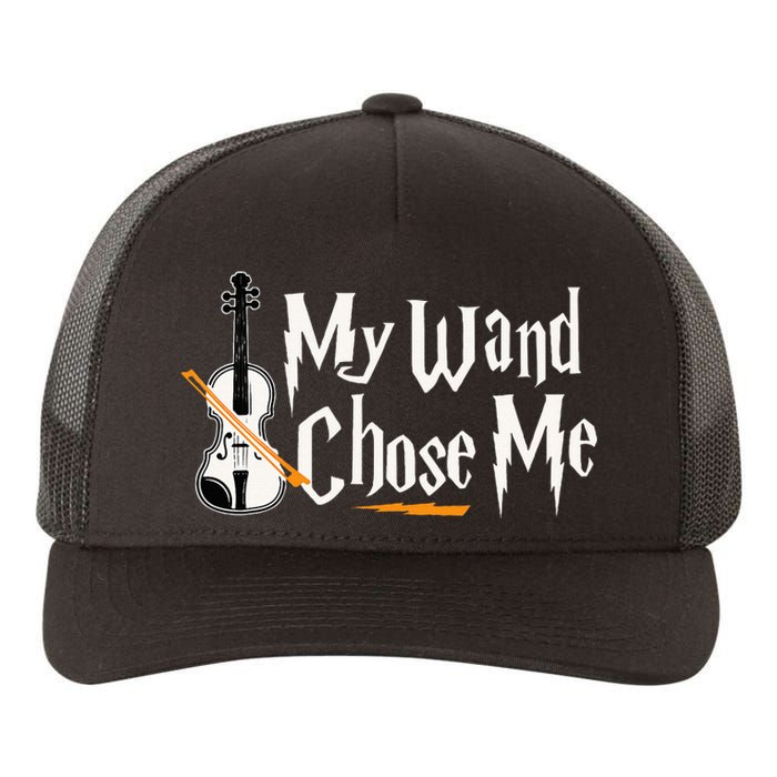 My Wand Chose Me Violin Player Violinist Music Yupoong Adult 5-Panel Trucker Hat