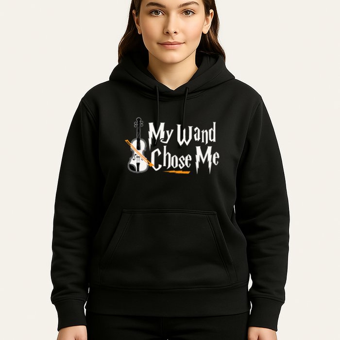 My Wand Chose Me Violin Player Violinist Music Hoodie
