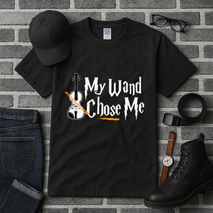 My Wand Chose Me Violin Player Violinist Music Tall T-Shirt