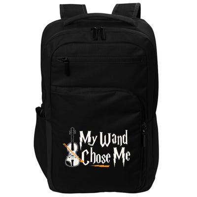 My Wand Chose Me Violin Player Violinist Music Impact Tech Backpack
