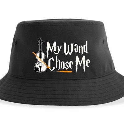 My Wand Chose Me Violin Player Violinist Music Sustainable Bucket Hat