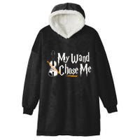 My Wand Chose Me Violin Player Violinist Music Hooded Wearable Blanket