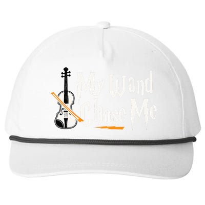 My Wand Chose Me Violin Player Violinist Music Snapback Five-Panel Rope Hat