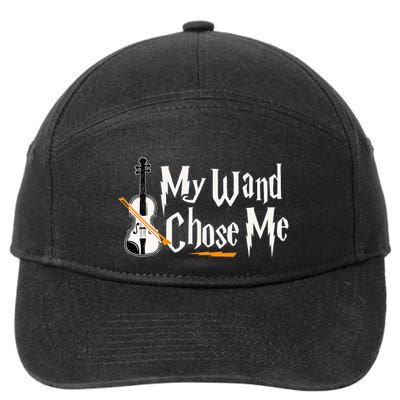 My Wand Chose Me Violin Player Violinist Music 7-Panel Snapback Hat
