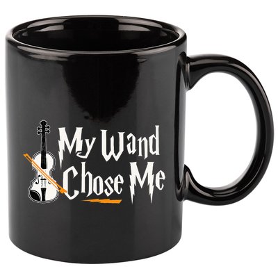 My Wand Chose Me Violin Player Violinist Music 11oz C Handle Ceramic Mug