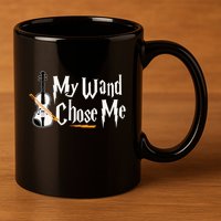 My Wand Chose Me Violin Player Violinist Music 11oz C Handle Ceramic Mug
