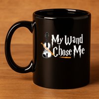 My Wand Chose Me Violin Player Violinist Music 11oz C Handle Ceramic Mug