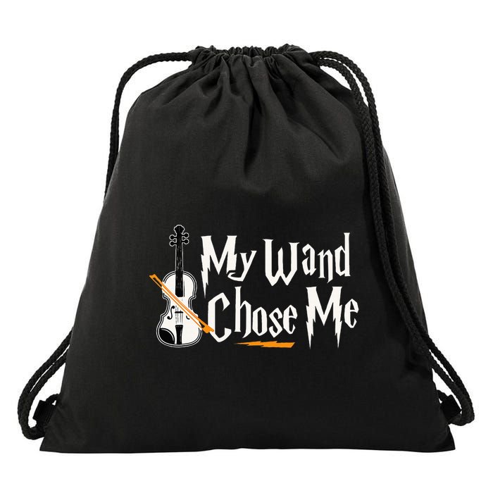 My Wand Chose Me Violin Player Violinist Music Drawstring Bag