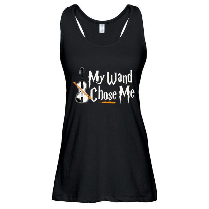 My Wand Chose Me Violin Player Violinist Music Ladies Essential Flowy Tank