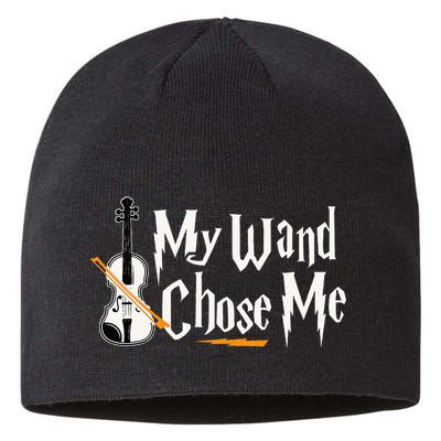 My Wand Chose Me Violin Player Violinist Music Sustainable Beanie