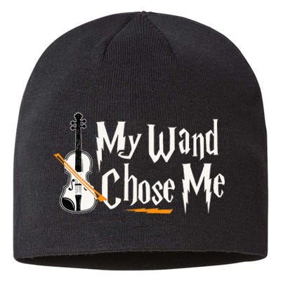 My Wand Chose Me Violin Player Violinist Music Sustainable Beanie