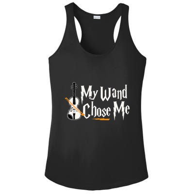 My Wand Chose Me Violin Player Violinist Music Ladies PosiCharge Competitor Racerback Tank