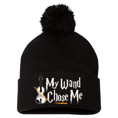 My Wand Chose Me Violin Player Violinist Music Pom Pom 12in Knit Beanie