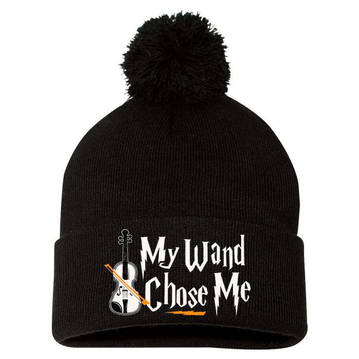 My Wand Chose Me Violin Player Violinist Music Pom Pom 12in Knit Beanie