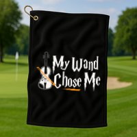 My Wand Chose Me Violin Player Violinist Music Golf Towel