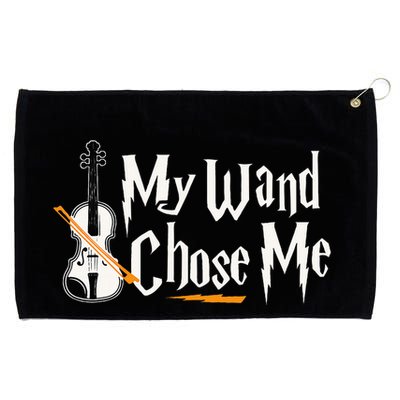 My Wand Chose Me Violin Player Violinist Music Grommeted Golf Towel