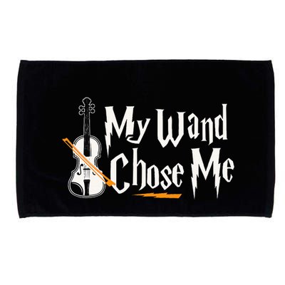 My Wand Chose Me Violin Player Violinist Music Microfiber Hand Towel