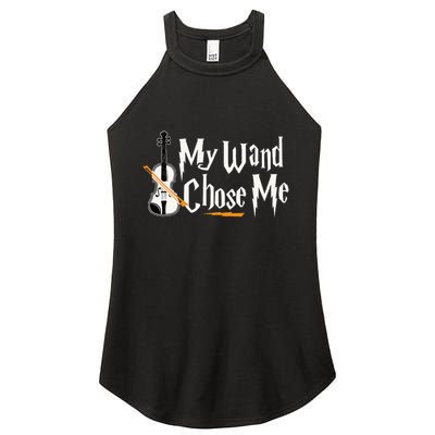 My Wand Chose Me Violin Player Violinist Music Women's Perfect Tri Rocker Tank
