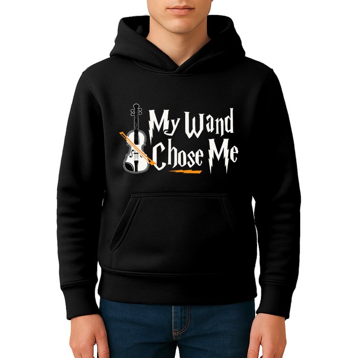 My Wand Chose Me Violin Player Violinist Music Kids Hoodie