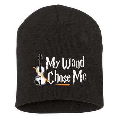 My Wand Chose Me Violin Player Violinist Music Short Acrylic Beanie