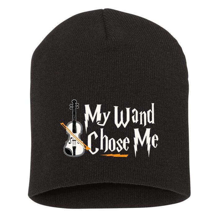 My Wand Chose Me Violin Player Violinist Music Short Acrylic Beanie
