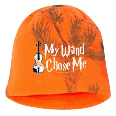 My Wand Chose Me Violin Player Violinist Music Kati - Camo Knit Beanie