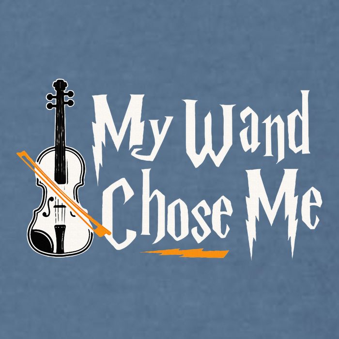 My Wand Chose Me Violin Player Violinist Music Garment-Dyed Sweatshirt