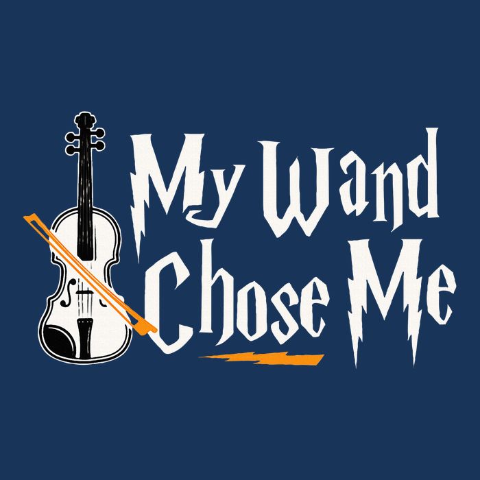 My Wand Chose Me Violin Player Violinist Music Infant Baby Jersey Bodysuit