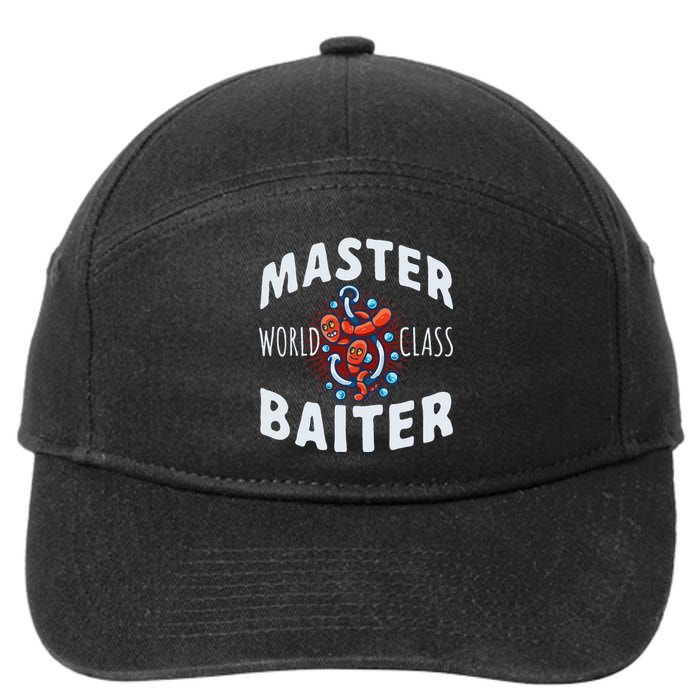 Master World Class Baiter Fishing Reel Fish 7-Panel Snapback Hat