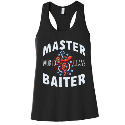 Master World Class Baiter Fishing Reel Fish Women's Racerback Tank