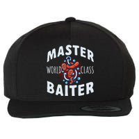 Master World Class Baiter Fishing Reel Fish Wool Snapback Cap