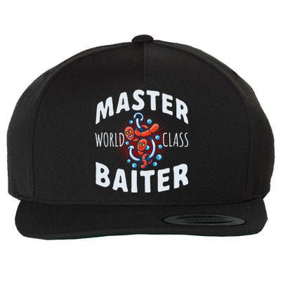 Master World Class Baiter Fishing Reel Fish Wool Snapback Cap