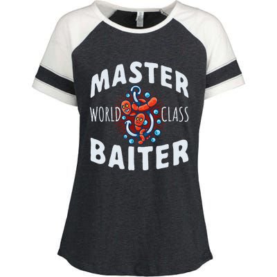 Master World Class Baiter Fishing Reel Fish Enza Ladies Jersey Colorblock Tee