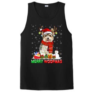 Merry Woofmas Christmas Yorkshire Terrier Dog Xmas Santa Cute Gift PosiCharge Competitor Tank